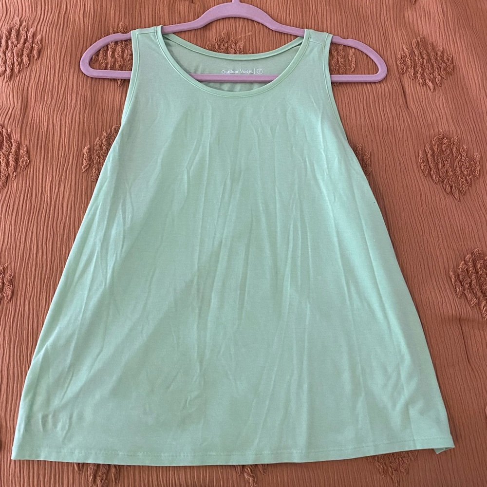 outdoor voices green tank